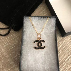 Chanel zipper pull necklace vintage